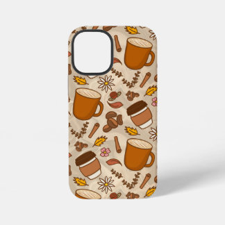 Herfstbladeren Koffie Bloemen iPhone 12 Mini Hoesj Hoesje