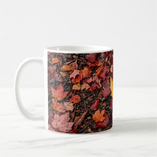 Herfstbladeren koffiemok
