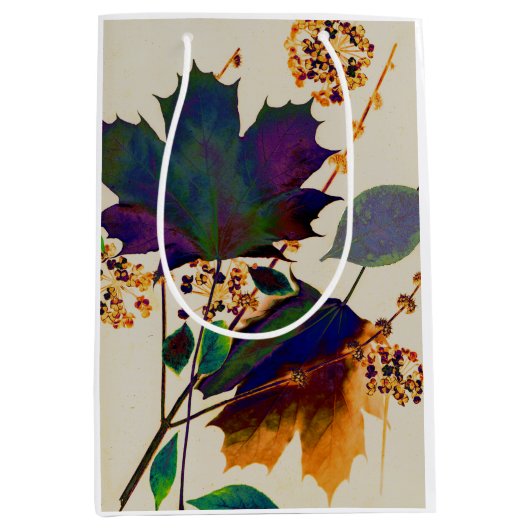 Herfstbladeren Koninklijke Kleuren Medium Cadeauzakje (Voorkant)