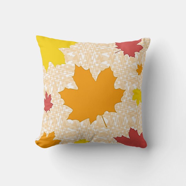 Herfstbladeren Kussen (Voorkant)