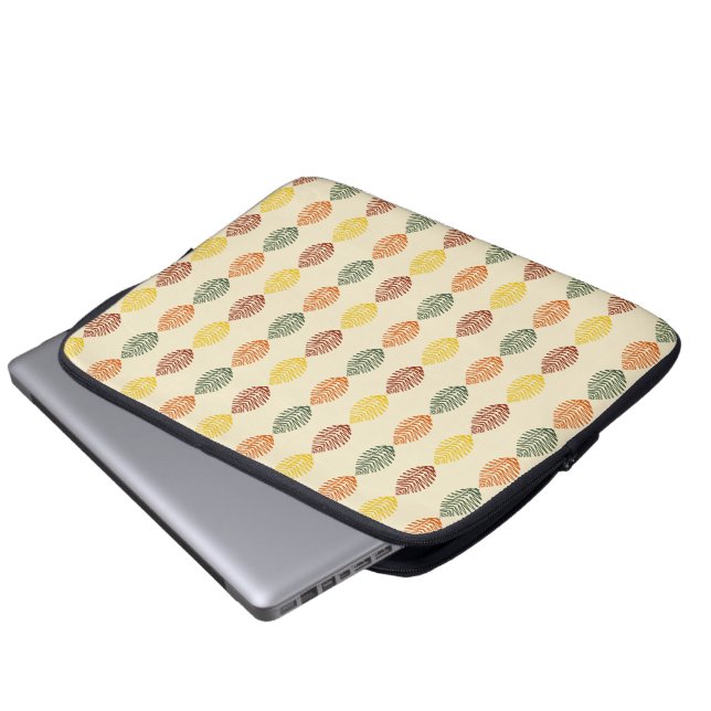 Herfstbladeren Laptophoes Laptop Sleeve (Voorkant onderkant)