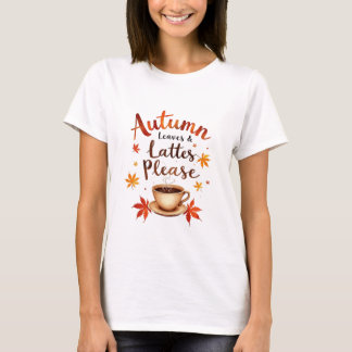 Herfstbladeren & Lattes Thanksgiving T-shirt