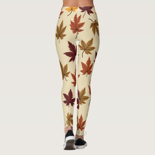 Herfstbladeren Leggings (Achterkant)