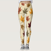 Herfstbladeren Leggings (Voorkant)