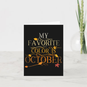 Herfstbladeren Loof Okt Mijn Favoriete Kleur Is Ok Kaart