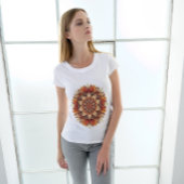 Herfstbladeren Mandala T-shirt 2025 – Artistiek T-