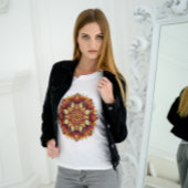 Herfstbladeren Mandala T-shirt 2025 – Artistiek T-