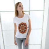 Herfstbladeren Mandala T-shirt 2025 – Artistiek T-