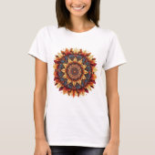 Herfstbladeren Mandala T-shirt 2025 – Artistiek T- (Voorkant)