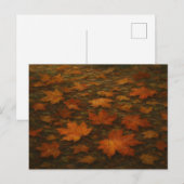  herfstbladeren Maple Oranje rode tuin Briefkaart (Voorkant / Achterkant)