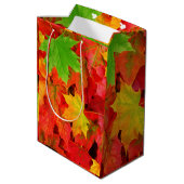 Herfstbladeren Medium Cadeauzakje (Achterkant Gekanteld)