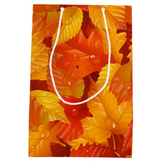 Herfstbladeren Medium Cadeauzakje (Achterkant)