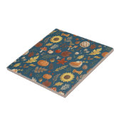 Herfstbladeren met een scheutje Thanksgiving Tegeltje (Zijkant)