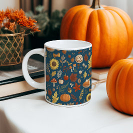 Herfstbladeren met een vleugje Thanksgiving Koffiemok