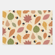 Herfstbladeren met eikels in terracotta bruin