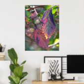 Herfstbladeren met Zonlicht Poster (Thuiskantoor)