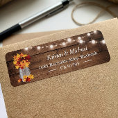 Herfstbladeren Metselwerk Pot Lichtslinger Rustiek Etiket