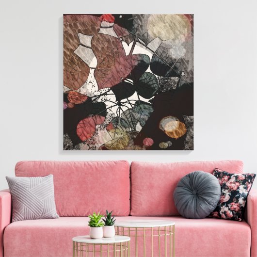 Herfstbladeren Moderne Kunst Canvas Afdruk (Insitu (Woonkamer))