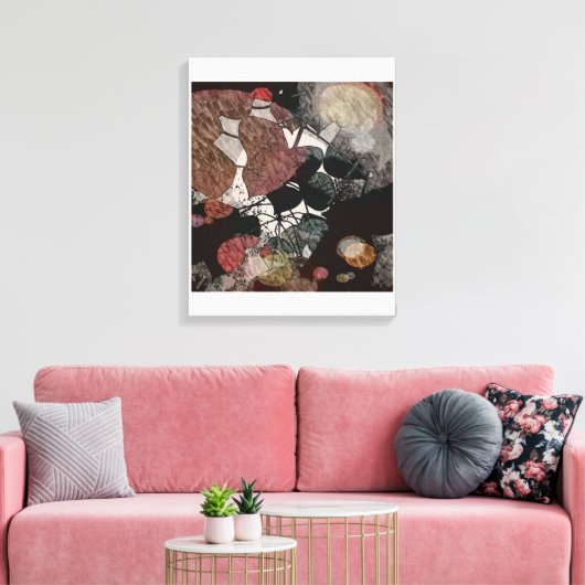 Herfstbladeren Moderne Kunst Canvas Afdruk (Insitu (Woonkamer))