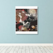 Herfstbladeren Moderne Kunst Canvas Afdruk (Insitu (Houten vloer))