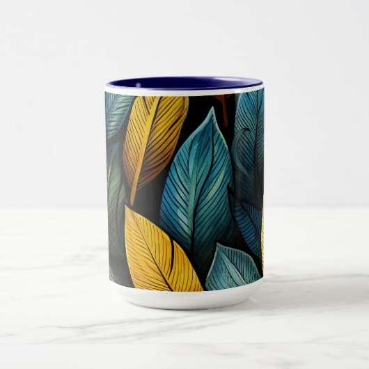 Herfstbladeren - mok (Midden)