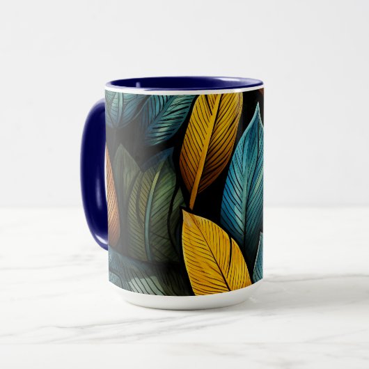 Herfstbladeren - mok (Voorkant links)