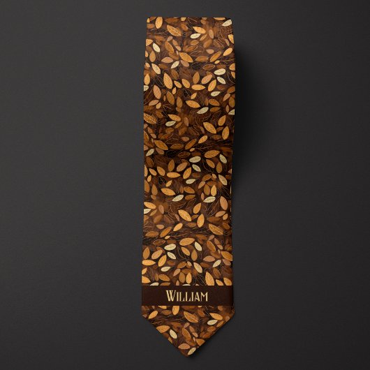 Herfstbladeren Monogram Stropdas