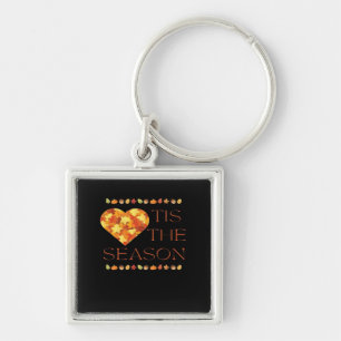 Herfstbladeren Mooie Herfst Grafische Thanksgiving Sleutelhanger