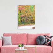 herfstbladeren Mountain Road Canvas Print (Insitu (Woonkamer))