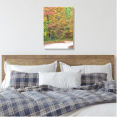 herfstbladeren Mountain Road Canvas Print (Insitu (Slaapkamer))