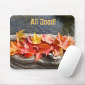 Herfstbladeren muismat Alles Goed! Fall River (Met muis)