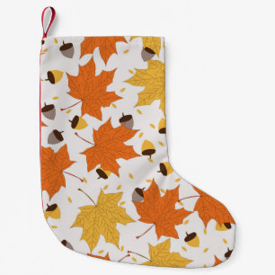Herfstbladeren, naadloos design. kleine kerstsok