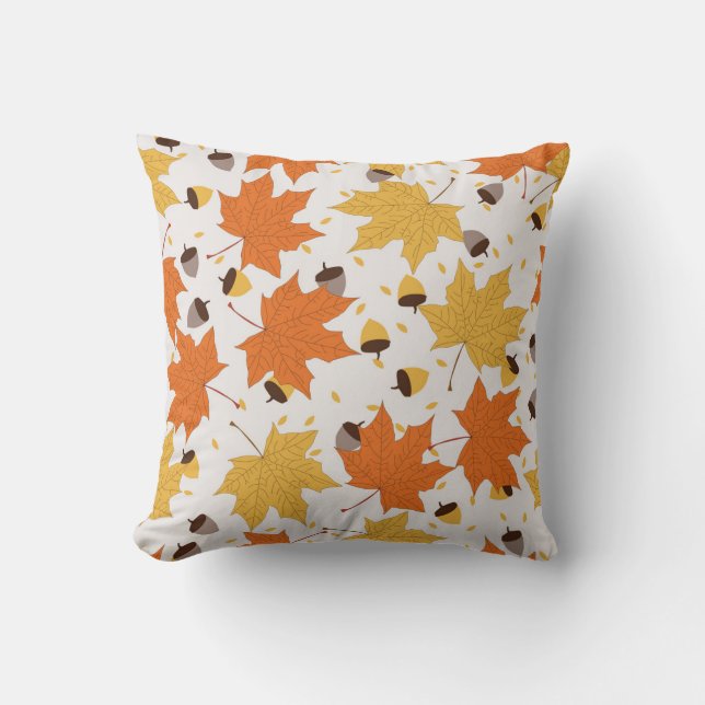 Herfstbladeren,  naadloos design. kussen (Voorkant)