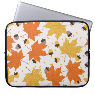 Herfstbladeren, naadloos design. laptop sleeve
