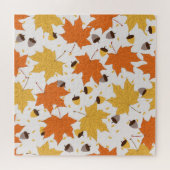 Herfstbladeren,  naadloos design. legpuzzel (Horizontaal)