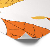 Herfstbladeren,  naadloos design. poster (Hoek)