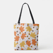 Herfstbladeren,  naadloos design. tote bag (Achterkant)