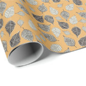 Herfstbladeren, naadloos  patroon. cadeaupapier (Rol Hoek)