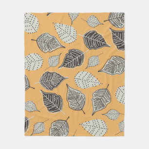 Herfstbladeren, naadloos patroon. fleece deken