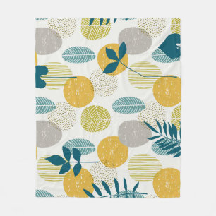 Herfstbladeren,  naadloos patroon. fleece deken