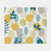 Herfstbladeren,  naadloos patroon. fleece deken (Voorkant (Horizontaal))