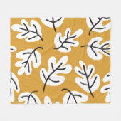 Herfstbladeren  naadloos patroon fleece deken (Voorkant (Horizontaal))