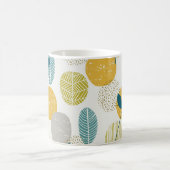 Herfstbladeren,  naadloos patroon. koffiemok (Center)