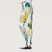 Herfstbladeren,  naadloos patroon. leggings (Links)