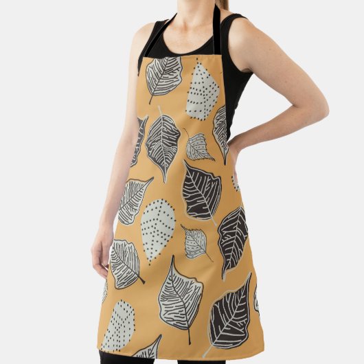 Herfstbladeren, naadloos patroon. schort (Insitu)