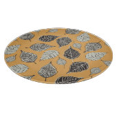 Herfstbladeren, naadloos patroon. snijplank (Hoek)