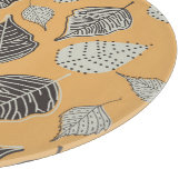 Herfstbladeren, naadloos patroon. snijplank (Hoek)