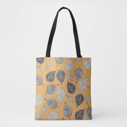 Herfstbladeren, naadloos  patroon. tote bag (Voorkant)