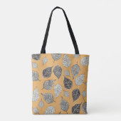 Herfstbladeren, naadloos  patroon. tote bag (Achterkant)