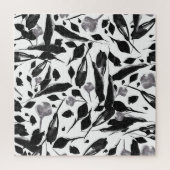  herfstbladeren, naadloze achtergrond. legpuzzel (Verticaal)